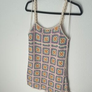 Zara crochet mini dress